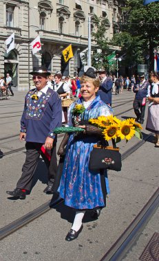 Zürih İsviçre Ulusal Günü Yürüyüşü