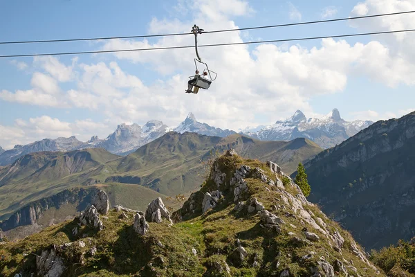 Turistika v Alpách — Stock fotografie