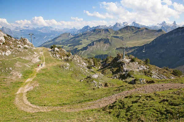 Hiking in alps — Stock Photo, Image