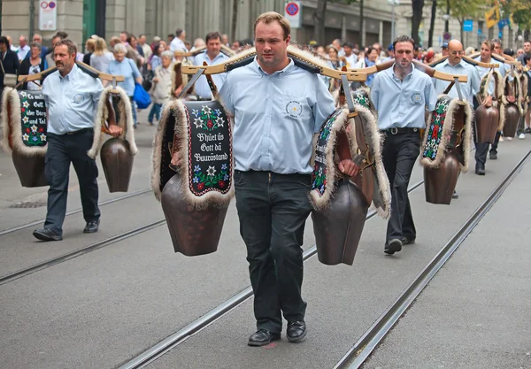 Swiss National Day parade in Zurich