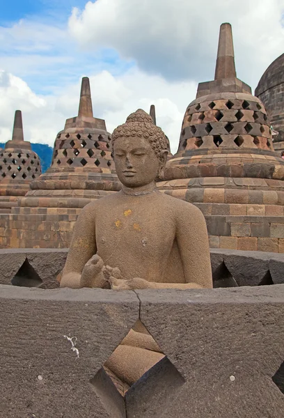 Borobudur templet i Indonesien — Stockfoto