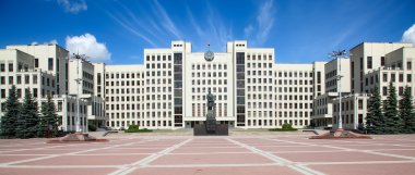 Minsk'te bina Parlamento. Belarus