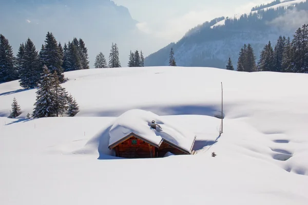 Winter in alps — Stock Photo, Image