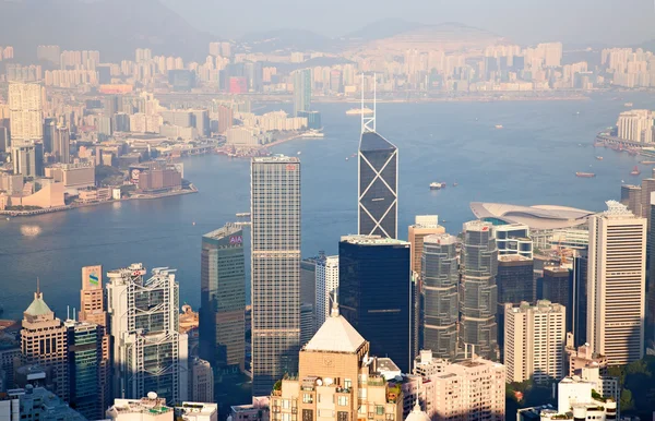 Hong kong. Blick vom Gipfel — Stockfoto