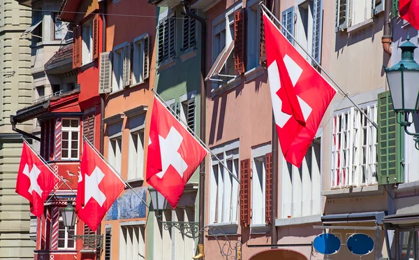 Alte strasse in zürch — Stockfoto