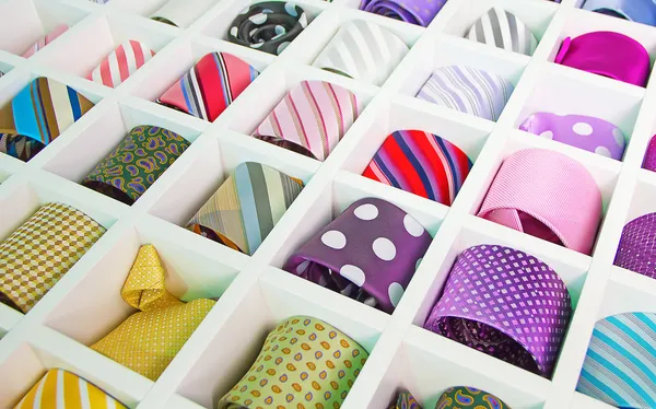 Silk neckties — Stock Photo, Image