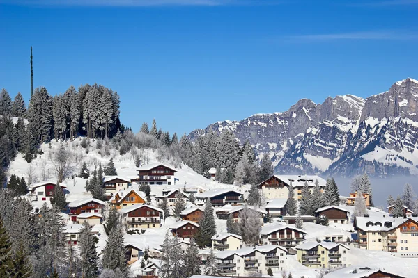 Skiën helling — Stockfoto