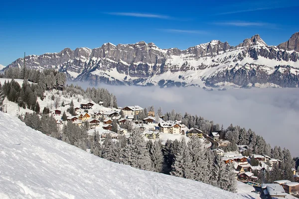 Winter in den Alpen — Stockfoto