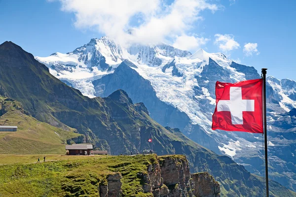 Swiss vlag — Stockfoto