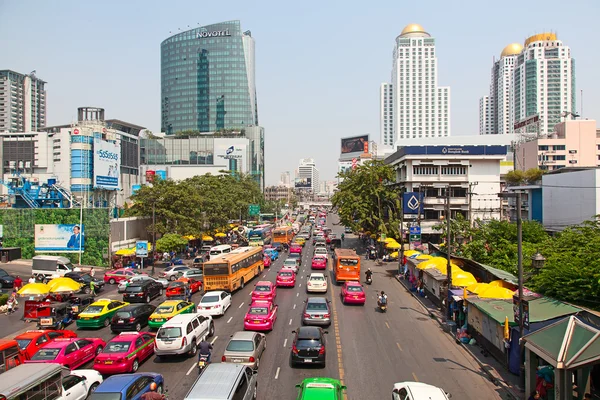 Atasco de tráfico en Bangkok —  Fotos de Stock