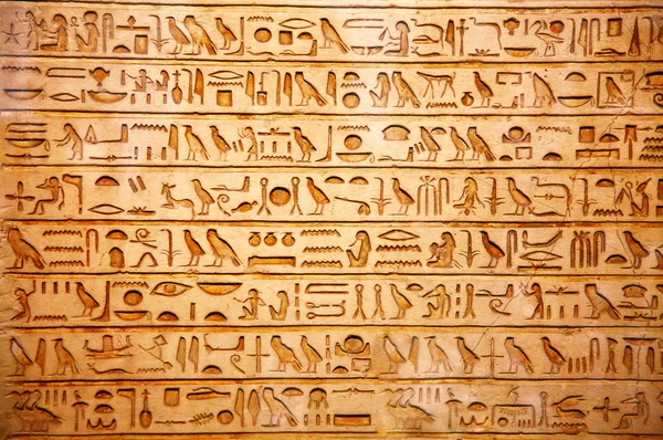 Old egypt hieroglyphs — Stock Photo, Image