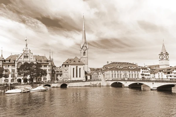 Zürich i sommar — Stockfoto