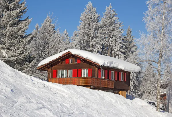 Esqui em alpes — Fotografia de Stock