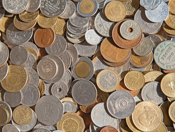 Международные монеты — стоковое фото