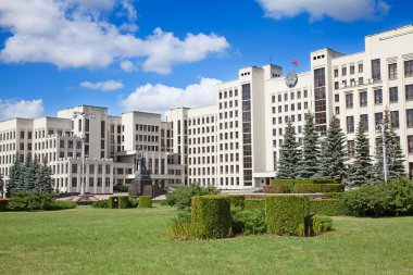 Minsk'te bina Parlamento. Belarus