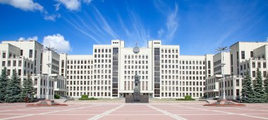 Minsk'te bina Parlamento. Belarus