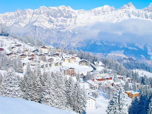 Skiën helling — Stockfoto