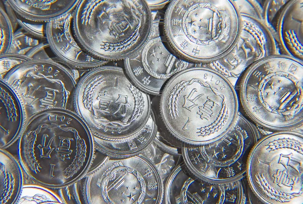 Китай монети — стокове фото
