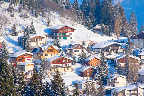 Skiën helling — Stockfoto