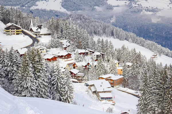 Skidåkning lutning — Stockfoto