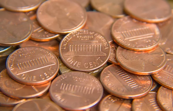 Monedas estadounidenses — Foto de Stock