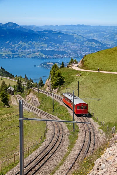 Svájci alpesi vasúti — Stock Fotó