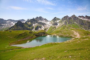İsviçre Alpleri'nde hiking