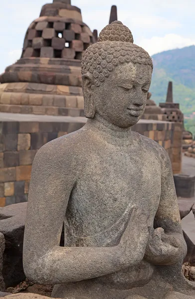 Świątynia Borobudur w Indonezji — Zdjęcie stockowe