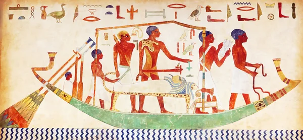 Hieroglyphen an der Wand — Stockfoto