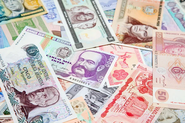 Иностранные банкноты — стоковое фото