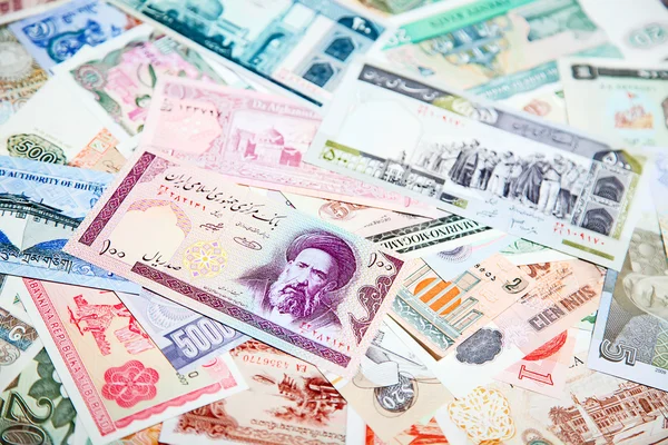 Külföldi bankjegyeket — Stock Fotó