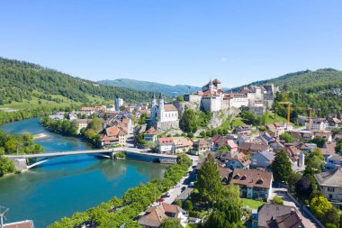Zürih yakınlarındaki Aarburg kalesi, İsviçre