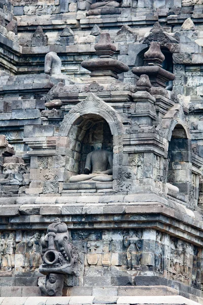 Endonezya Nın Java Adasındaki Yogyakarta Yakınlarındaki Borobudur Tapınağı — Stok fotoğraf