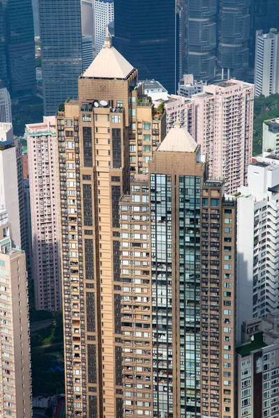 Hong Kong Wrzesień Widok Szczytu Victoria Września 2017 Hongkongu Chiny — Zdjęcie stockowe