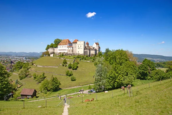 Château Lenzburg Près Zurich Suisse — Photo