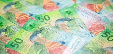 Yeni İsviçre banknotlarının koleksiyonu (2017-2020 arasında yayınlandı))