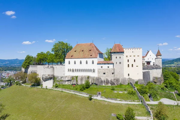 Zamek Lenzburg Koło Zurychu Szwajcaria — Zdjęcie stockowe