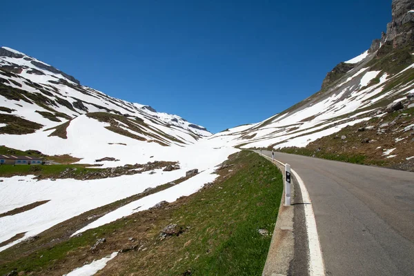 Klausenpass Bergweg Tussen Kantons Uri Glarus Zwitserse Alpen — Stockfoto