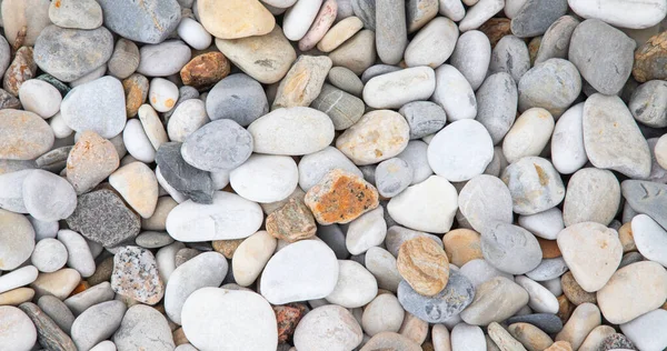 Kiezels Het Strand Van Middellandse Zee — Stockfoto