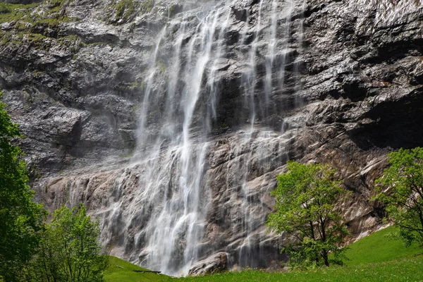 Wodospady Doliny Lauterbrunnen Cantone Bern Szwajcaria — Zdjęcie stockowe