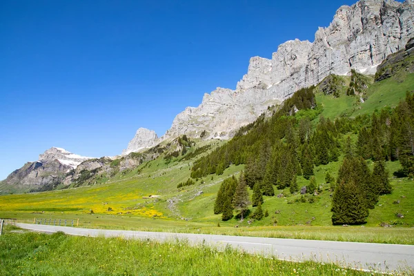 Klausenpass Strada Montagna Che Collega Cantoni Uri Glarus Alpi Svizzere — Foto Stock