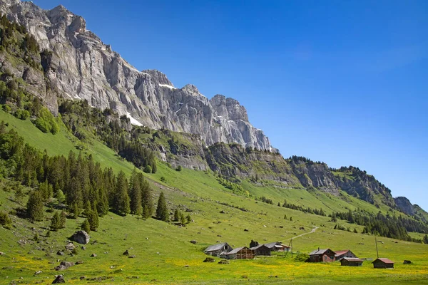 Klausenpass Górska Droga Łącząca Kantony Uri Glarus Szwajcarskich Alpach — Zdjęcie stockowe