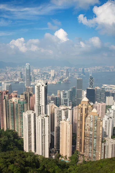 Hong Kong Wrzesień Widok Szczytu Victoria Września 2017 Hongkongu Chiny — Zdjęcie stockowe