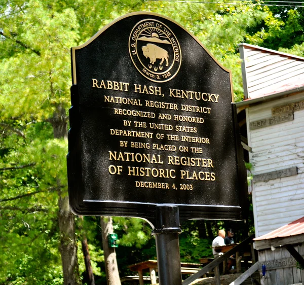 Signo histórico de Rabbit Hash - Sol naciente —  Fotos de Stock