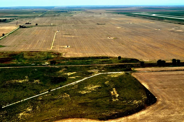 Aerial view of farmlands — Stock Photo, Image