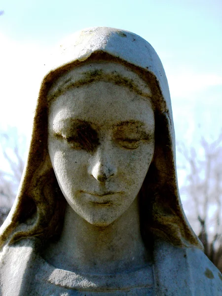 Gravesite - Maria Statua-primo piano — Foto Stock