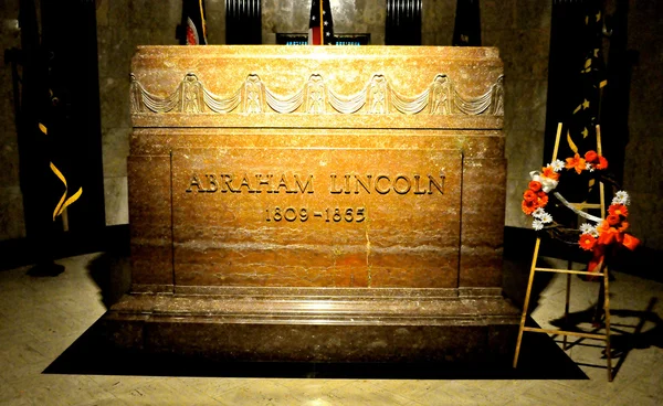アブラハム リンカーンの墓石 — ストック写真