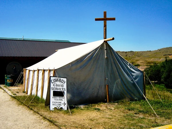 Cowboy church service — Stock Photo, Image