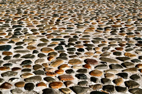 Background - cobblestone road — Stock Photo, Image