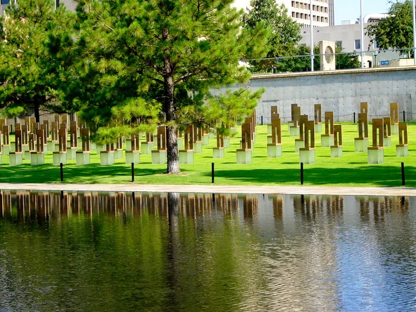 Oklahoma city bombningen memorial — Stockfoto